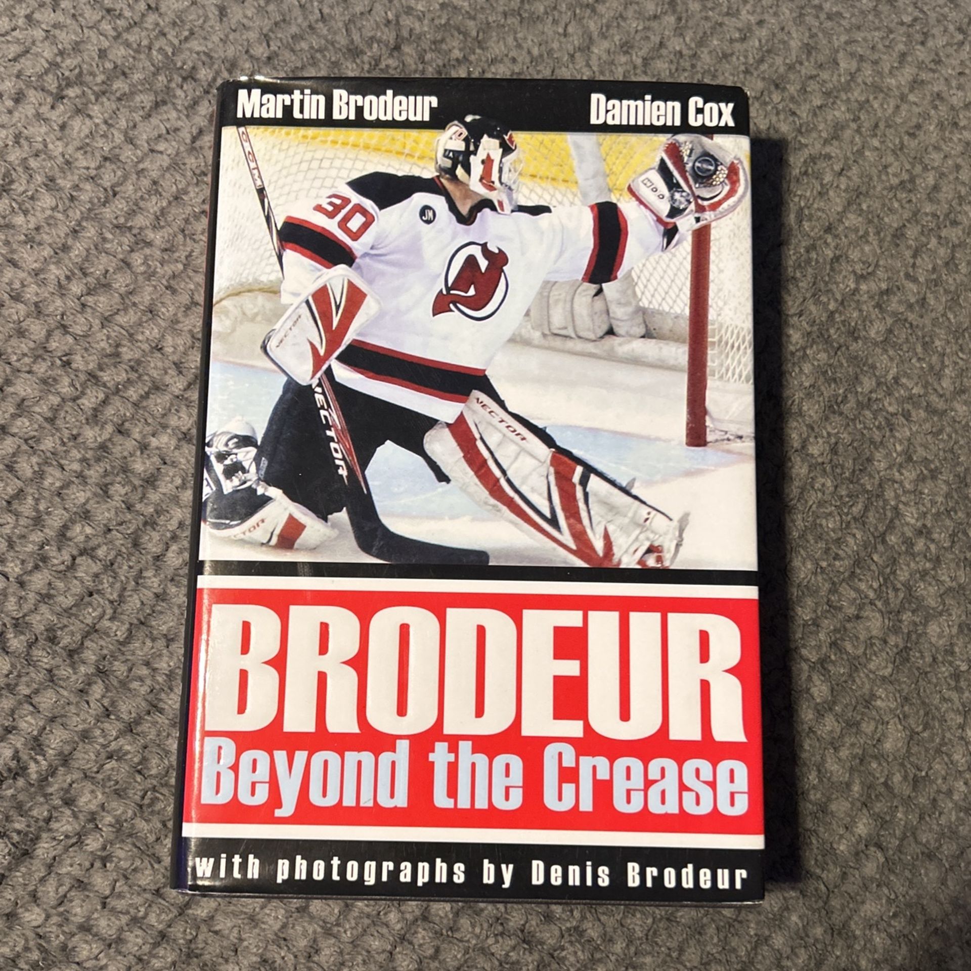 Signed Martin Brodeur Book