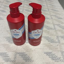 2 Old Spice Shampoo & Conditioners