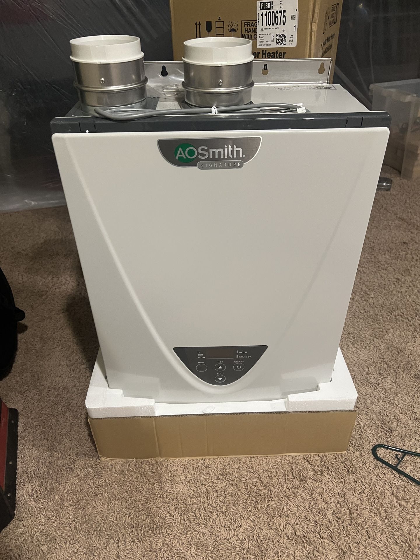 New A.O. Smith Tankless Water Heater