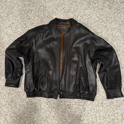 Croft & Barrel Men’s Black Leather Jacket 