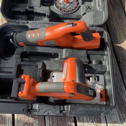 Black and Decker fire storm saw and sawzall kit 