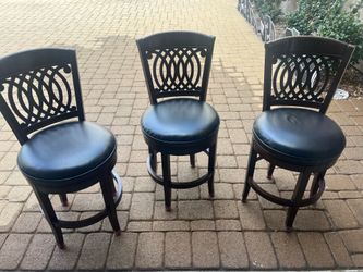 Three bar stools