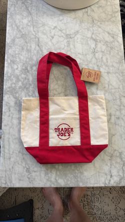 NWT Trader Joe’s Mini canvas tote bag