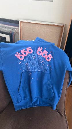 SP5DER blue pink hoodie size S