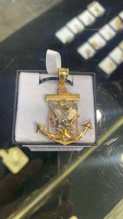 Anchor Pendant 14k
