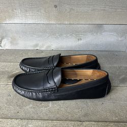 Polo Ralph Lauren Z4890 Mens Black Leather Anders Penny Loafers Size 13 M 