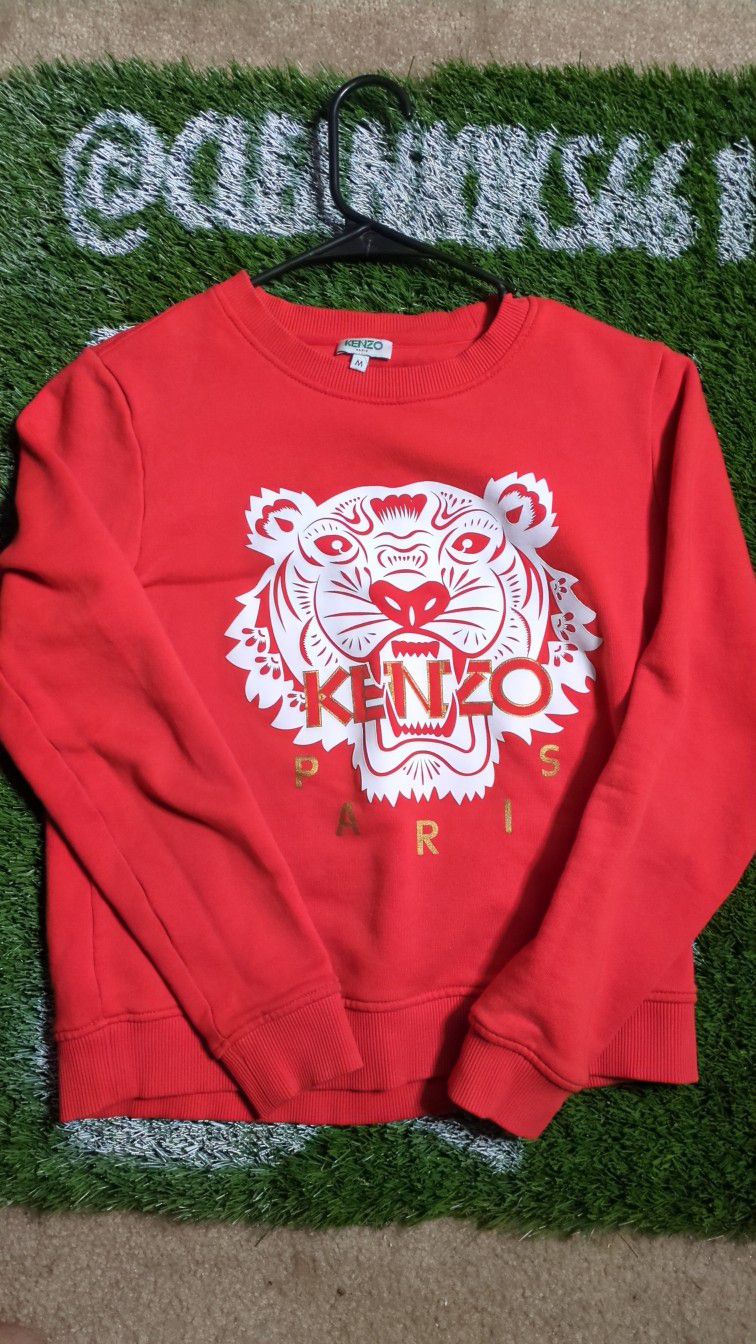 Kenzo Cropped Red Crewneck