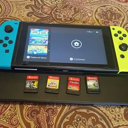 Nintendo Switch Four Games 