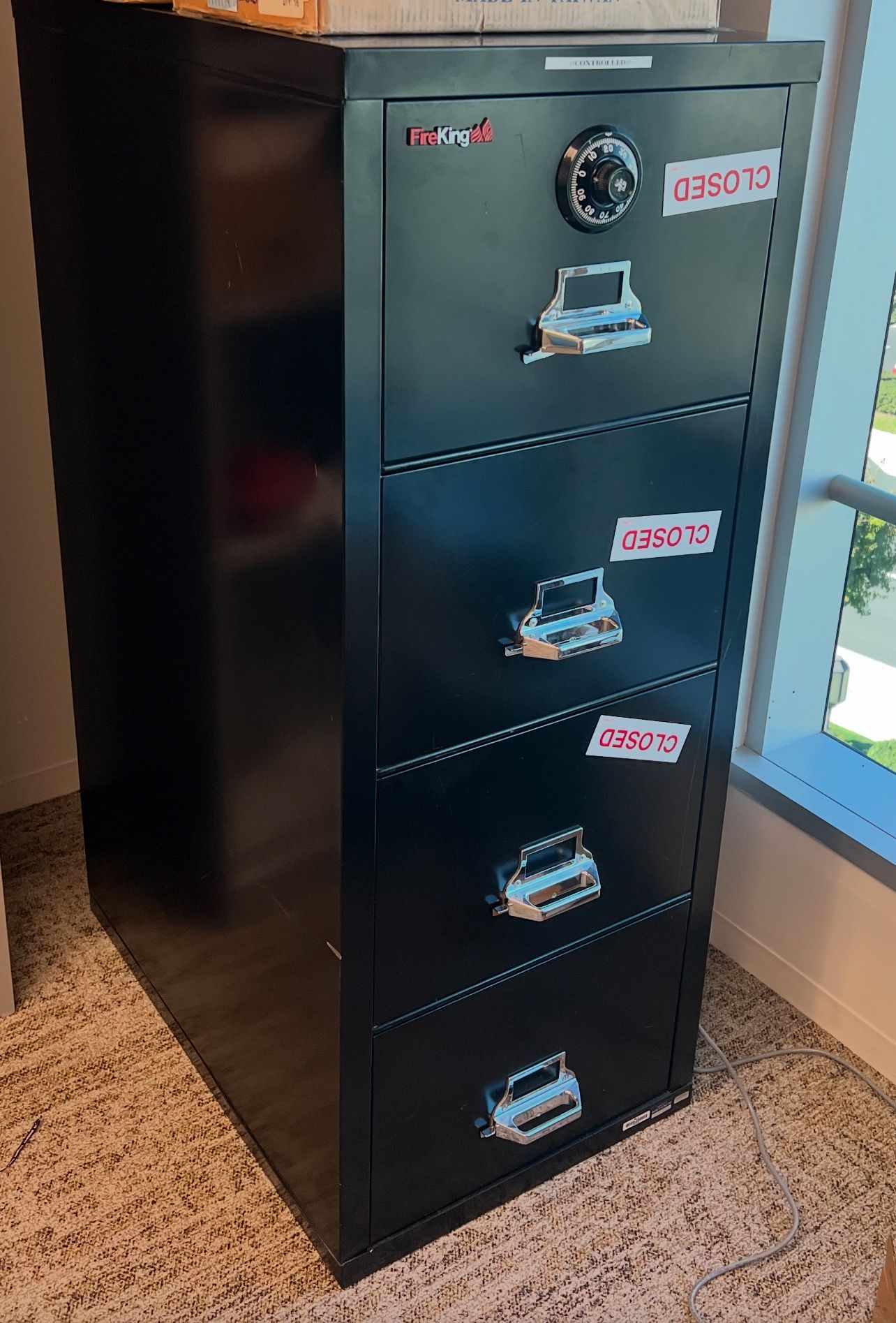 Fire King Safe With Combination Lock