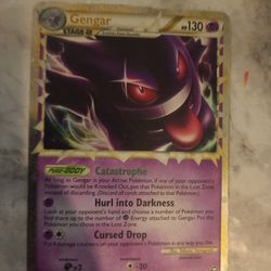 RARE Gengar Pokemon Trading Card HGSS Prime