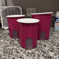 Tupperware 3 Canisters