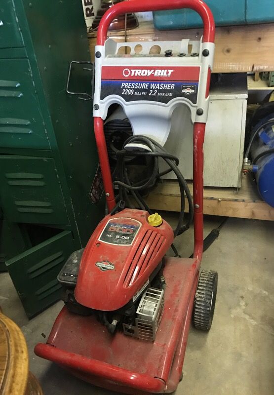 Troy-bilt 2200 psi pressure washer
