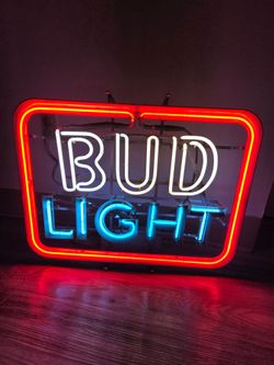 Bud Light Neon Sign 1980s