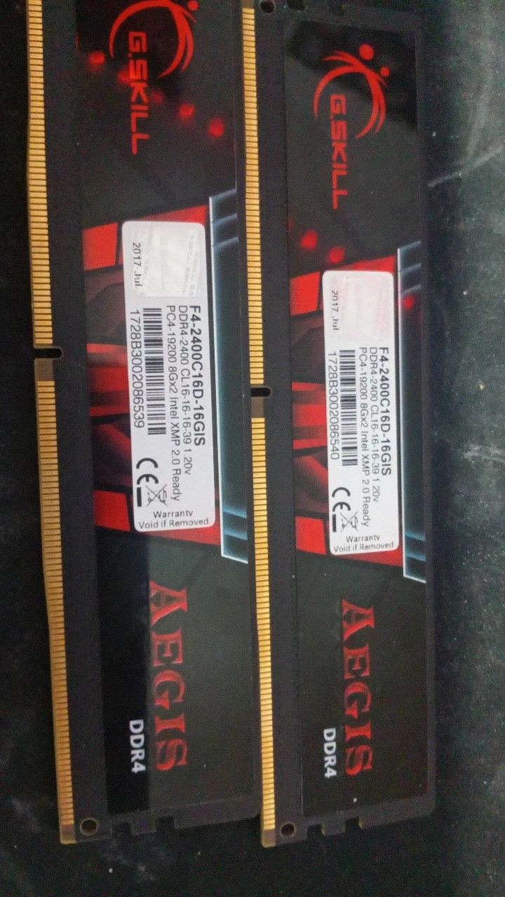 2x8gb DDR4 Ram