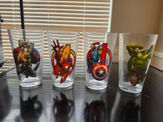 Marvel Avengers Pint Glasses – Set of 4 🦸‍♂️✨
