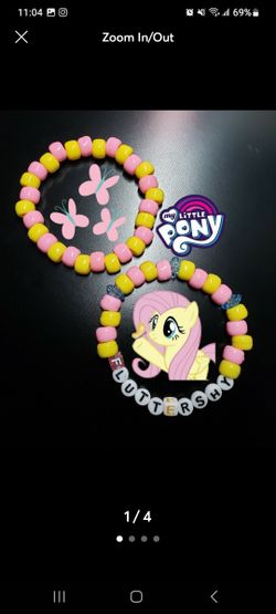 My Little Pony: Fluttershy Bracelet Set (Handmade)