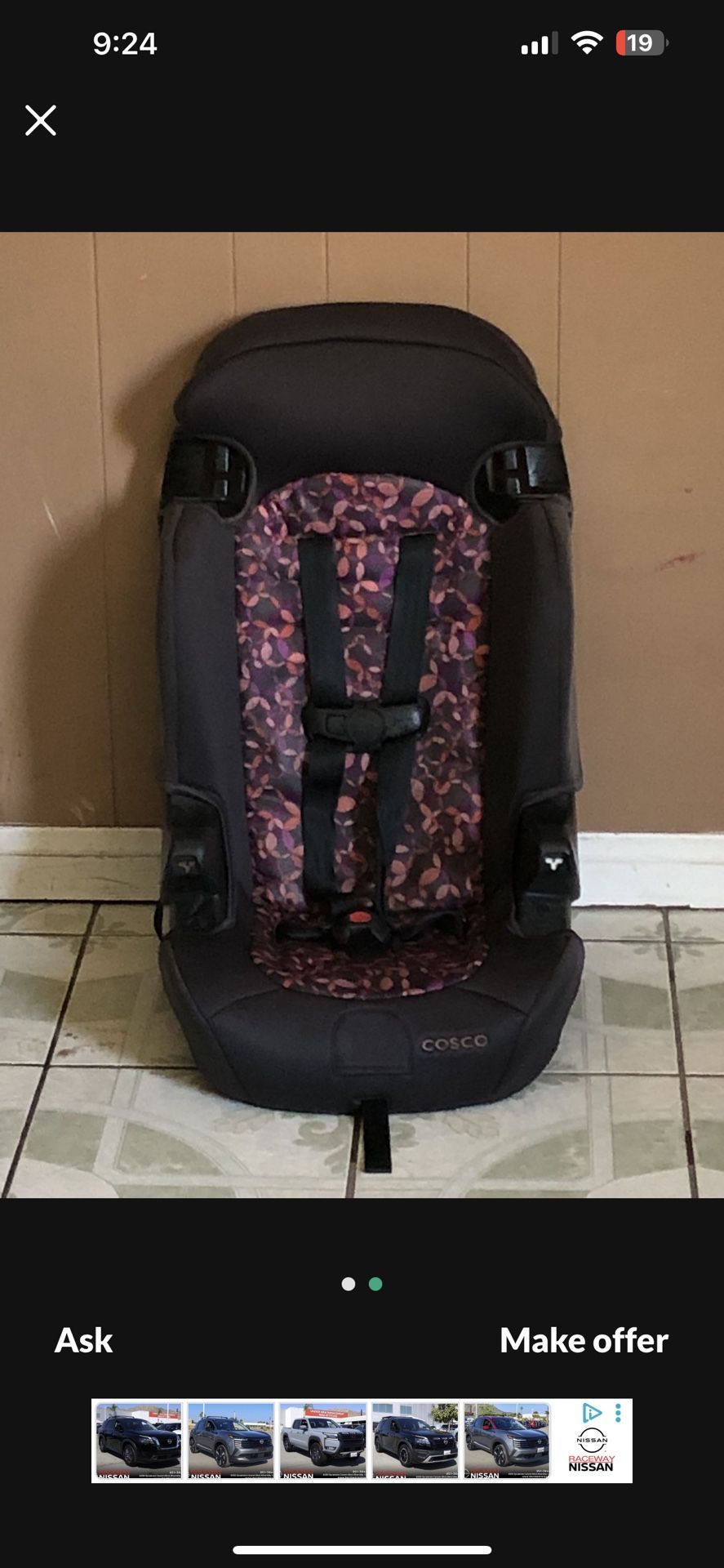 2 IN 1 COSCO CAR SEAT BOOSTER!!!!