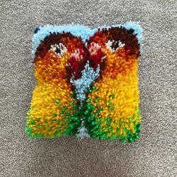 Handmade Decorative Parrot Pillow