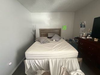 Queen bed frame + bed*
