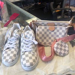 Set Of 3 Bags  And Shoes 