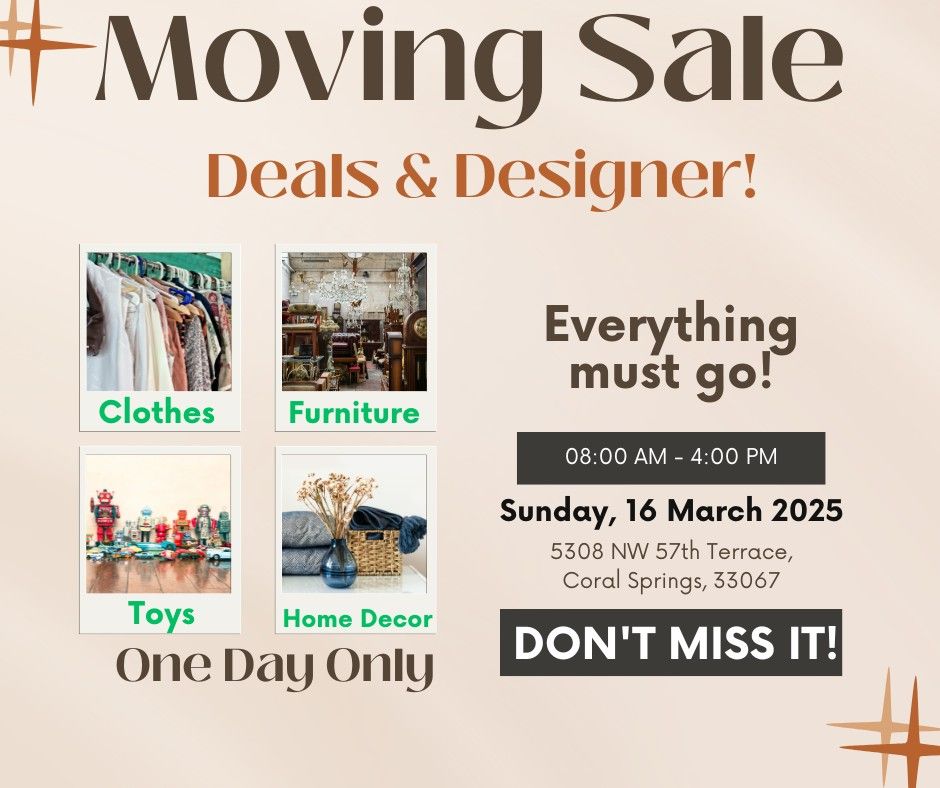 Moving Sale!