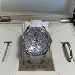 Jacob & Co Five Time Zone White Dial Diamond Watch