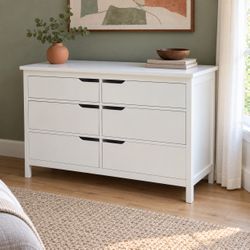 White 6-Drawer Dresser | Delivery Available 🚚