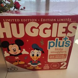 Huggies plus+ Diapers size 2 (174ct) New