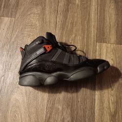 Jordan 6 Rings Black And Red Mens Size 10