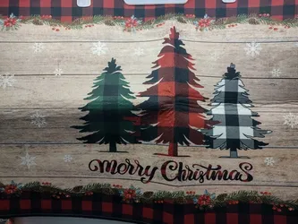 New Christmas Tree decorative doormat 18" x 30" nonslip washable
