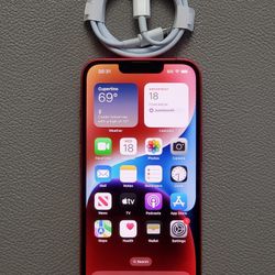 IPHONE 14 256GB UNLOCK ANY CARRIER IN GREAT Condition 100% BATTERY 🔋 LIFE 