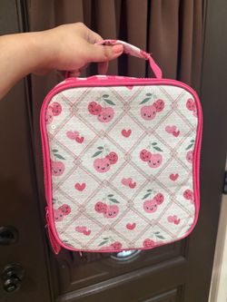 Kids Insulated Lunch Bag Cherry Print