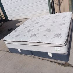 King Pillowtop Mattress And Box Spring 