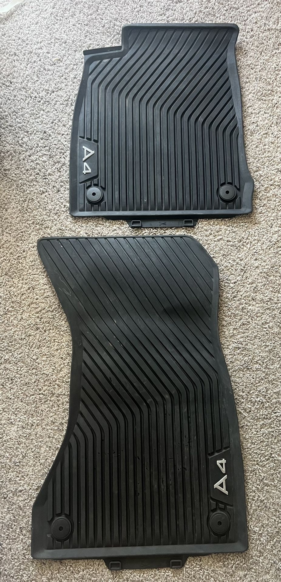 Genuine Audi A4 All-Weather Rubber Floor Mats – OEM Front Set