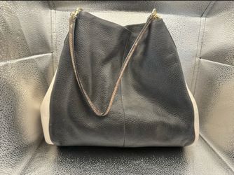 Coach Lexy  Hobo Bag two-tone black and white