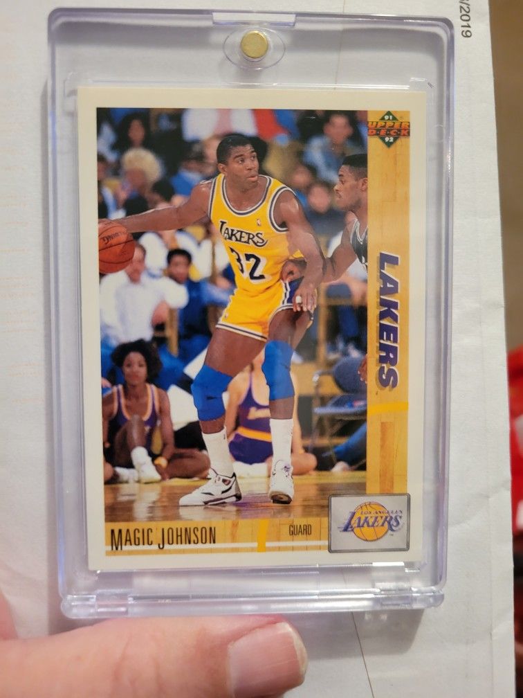 Magic Johnson Vintage Collector Card 1991 Upper Deck Lakers Man Cave