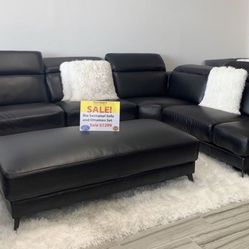 COMFY NEW RIO SECTIONAL SOFA AND OTTOMAN SET ON SALE ONLY $999. IN STOCK SAME DAY DELIVERY 🚚 FINANCING AVAILABLE 