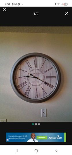$25 OBO 30" Grey wall clock