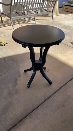 Small Round Black Table From Pier One 