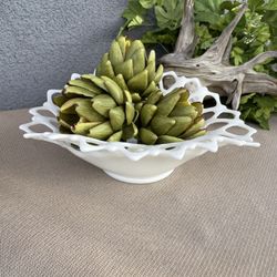 Westmoreland Milkglass Oval Bowl