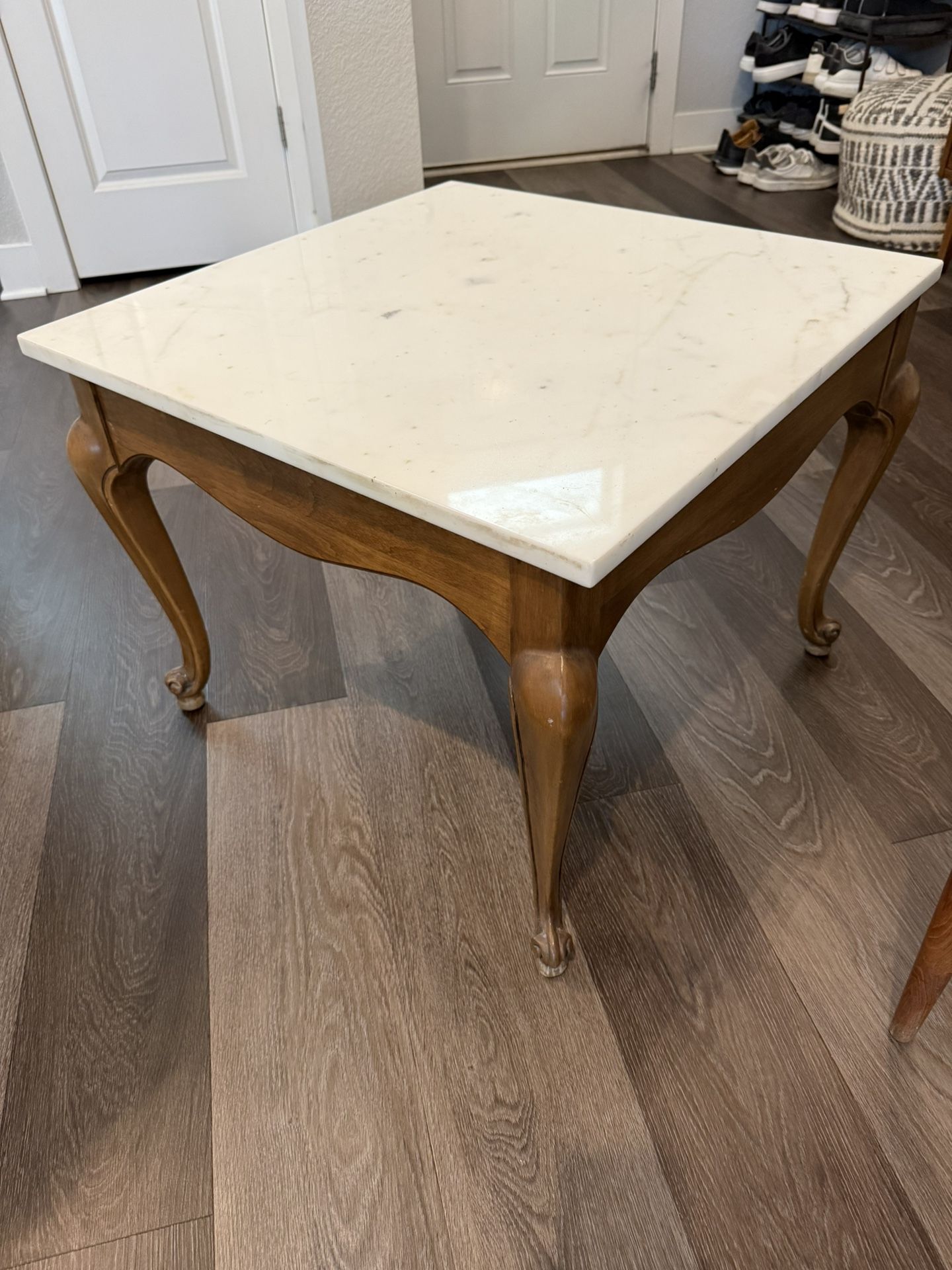 Mid Century Modern End Marble End Table
