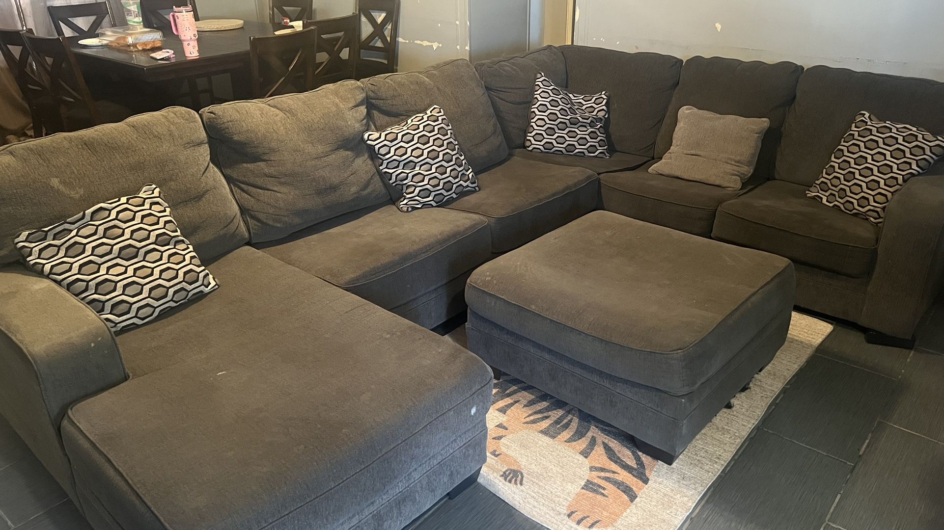 Brown Sectional Sofa