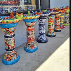 🔥SALE  20 % OFF 🔥TALAVERA BIRDBATH 💥 FOUNTAIN 💥 TEL 562 348-2841 