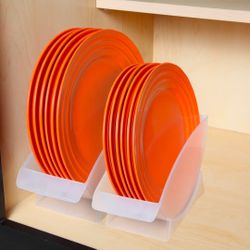 Home x upright plate holder vertical plastic clear