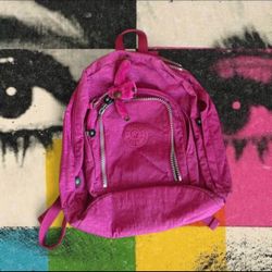 Hot Pink Kipling Backpack