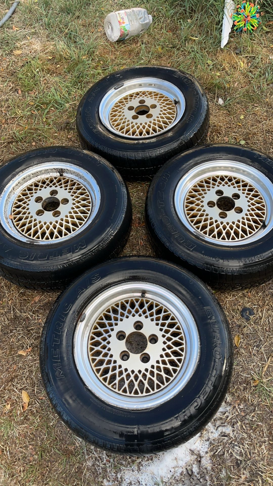 Vintage Enkei 14” 5x108 Lug Rims 