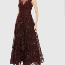 Mac Duggal Burgundy Dress Size 12