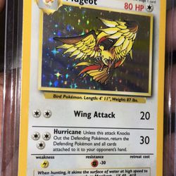 Pidgeot Jungle 8/64 Holo Rare Error Card No Symbol NM Vintage Pokemon