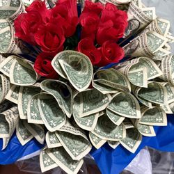 Valentines Money Flower Bouquet Made By Me