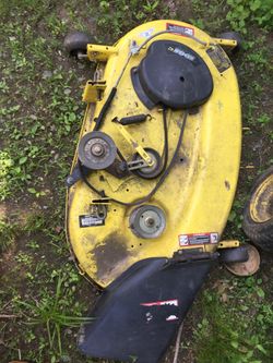 John deere lt160 42c mower deck best sale